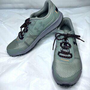 Under Armour Toccoa Grey/Orange Running Shoes 1297449-300 Men's Size 12